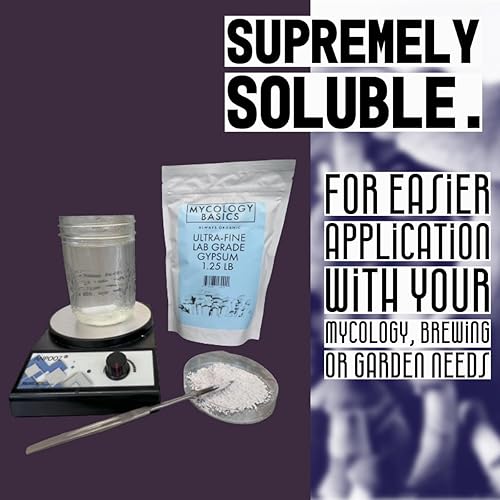 Miniatura 6 de Mycology Basics - Yeso ultrafino de grado de laboratorio para cultivadores de hongos, empaquetado en un recinto filtrado HEPA para esterilidad (1.0