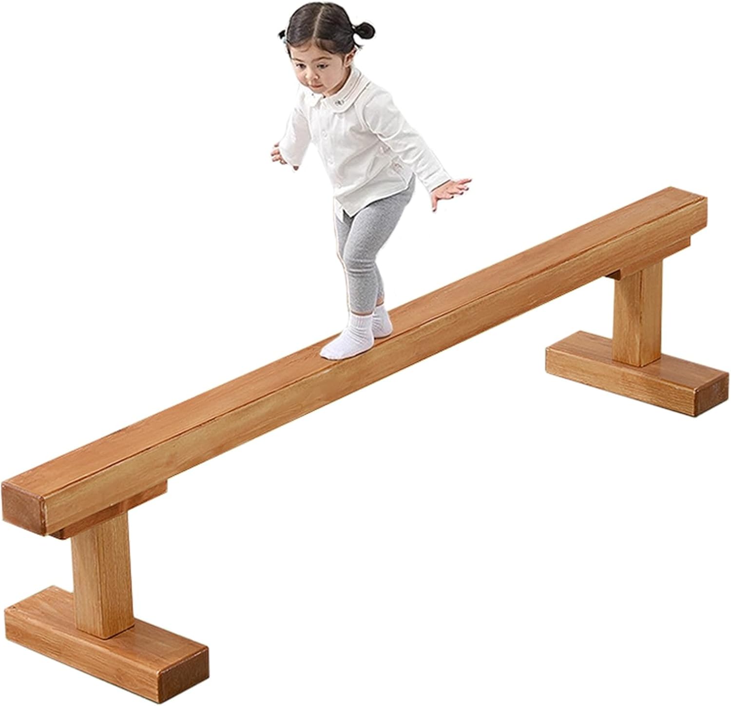 LXLZYXSF Kindergarten Balance Exercise Beam with Detachable Legs, Starters Gymnastics Training Equipment for Kids Teenagers Adults, 9.8ft 6.5ft 4.9ft Length
