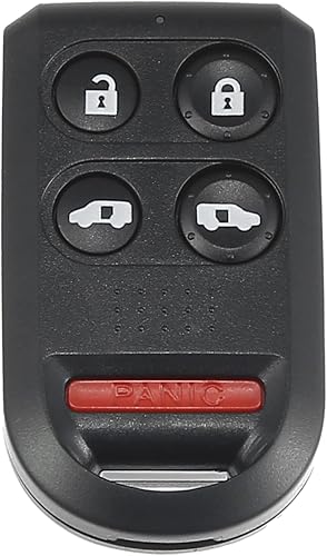 X AUTOHAUX OUCG8D-399H-A - Carcasa para llave de coche, 5 botones, control remoto, carcasa de repuesto para Honda Odyssey 2005 2006 2007