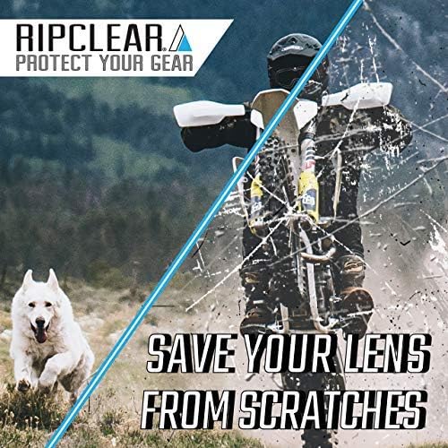 Miniatura 5 de RIPCLEAR Protector de lente de motocicleta para niños, alternativa para arrancar (se adapta a todos los lentes de moto juveniles) reduce los