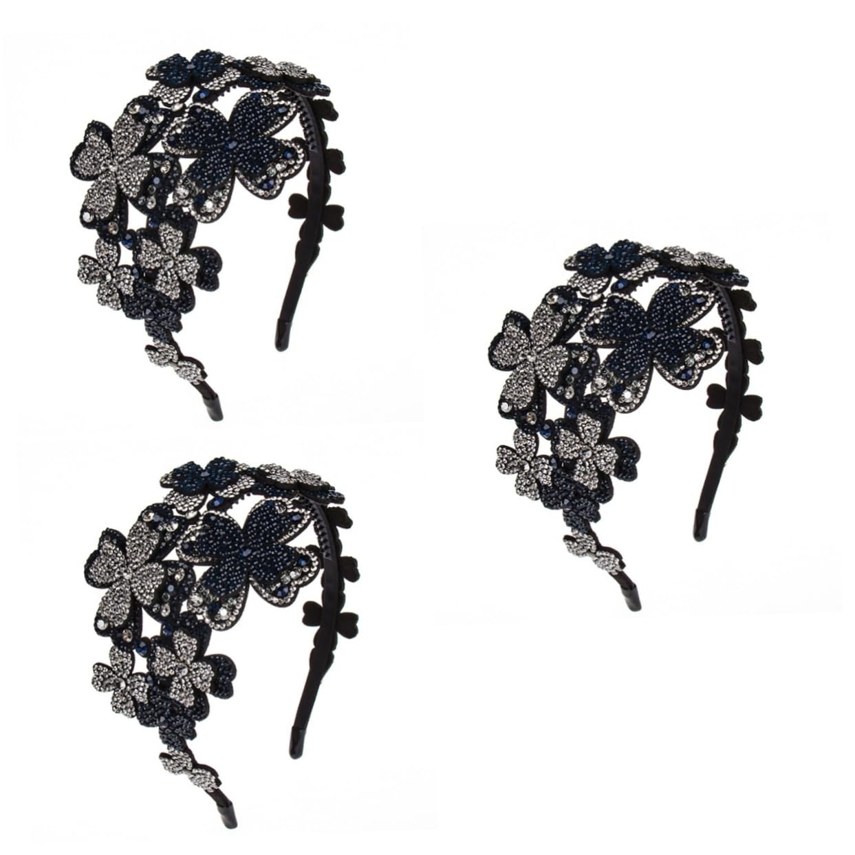DOITOOL 3pezzi Cerchietto Flapper Accessorio Per e Ragazze Per Cerimonie Antiscivolo e Resistente