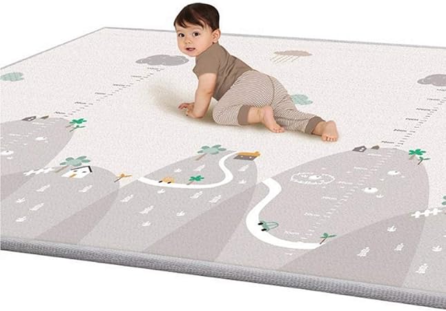 Junjp Tapis De Jeu En Mousse Pour Enfants Tapis De Bebe Pour Bebe Tapis En Plastique Impermeable Double Face Epais Pour Tapis De Salle De Sejour Amazon Fr Bebe Et Puericulture