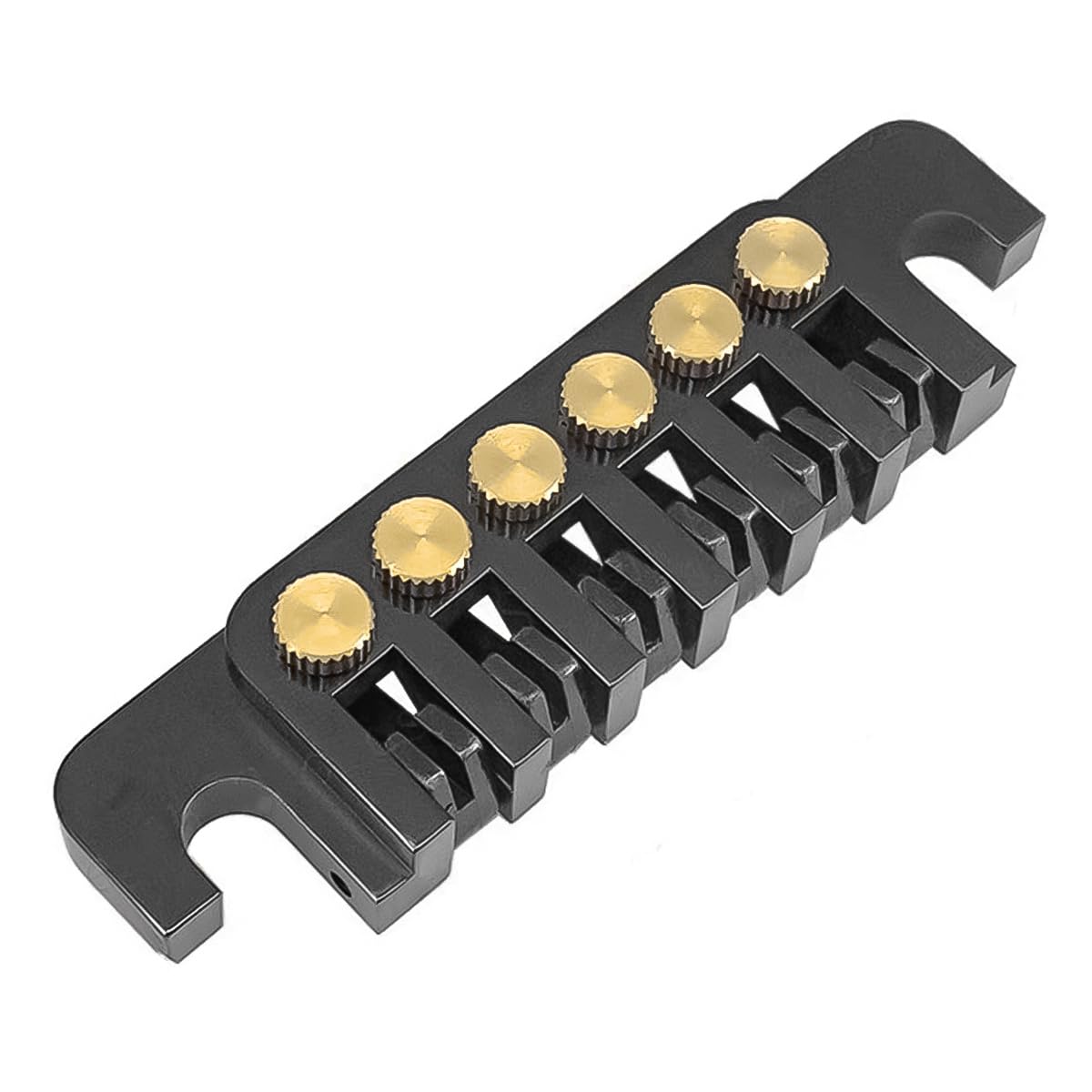 Nicear Electric Guitar TP-6 Style LP Bridge Stop Bar Vintage Tailpiece with Fine Tuners/Studs for LP Les Paul/SG/ES Electric Guitars Chrome - Image 3