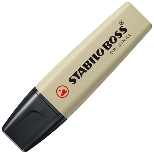 Image of STABILO Aesthetic Highlighter Pen Set | BOSS ORIGINAL NatureCOLORS | Pack of 4 | Mud Green, Sienna, Umber, Black