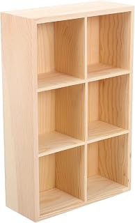 Wood Organizer Box with Dividers for Desktop Drawer Storage | Rustic Wood Finish, Smooth Surface, Versatile Use, Suitable for Cufflinks and Daily Essentials