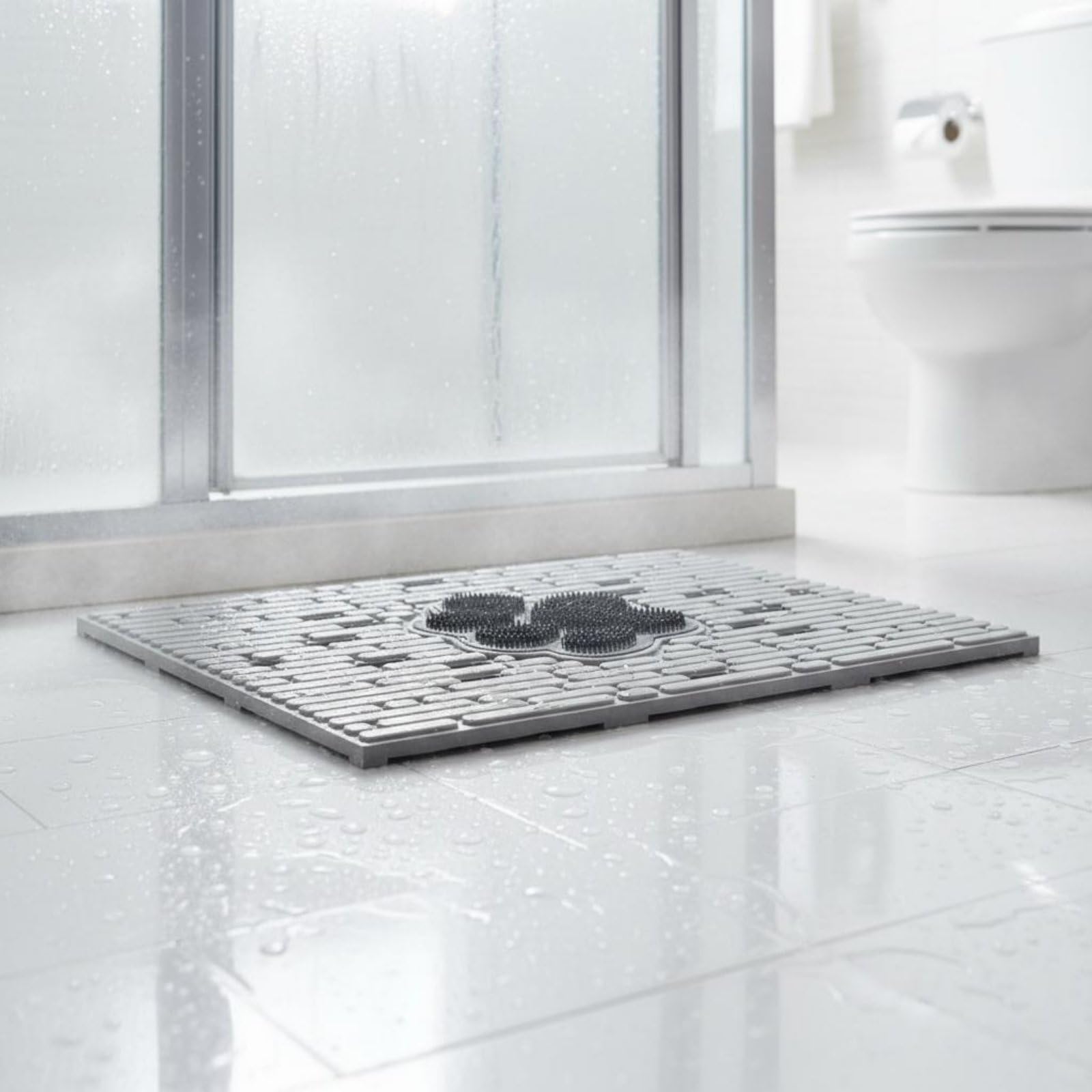 Tappetino Antiscivolo per Piedi Tappeto Bagno Tappetino Doccia Cuscino Massaggiante con Ventose Superficie Scrub Lavabile Materiale TPE PA Adatto per Bagno