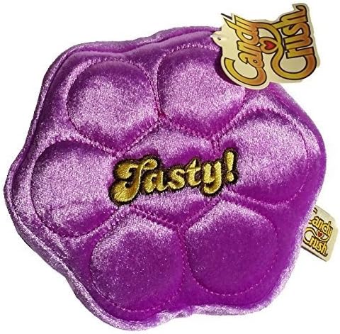 Purple Cluster Jelly Tasty King Candy Crush Saga 6 Inch Basic Plush