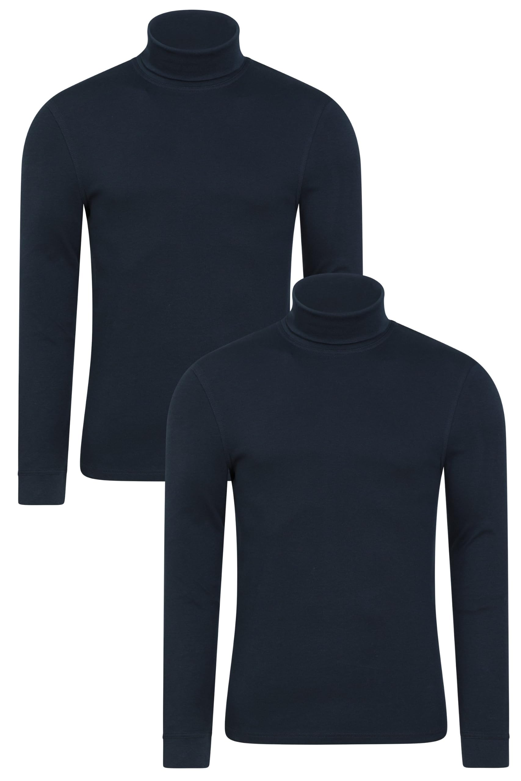 Mountain Warehouse Men's Navy (2 Pack) Meribel Baselayer Top 2-Pack Navy (2 Xxs