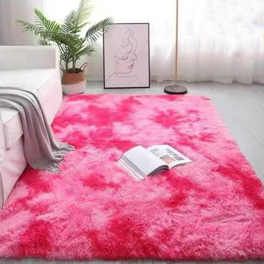 Tapis en fausse fourrure salon chambre enfant 140x200 cm antidérapant