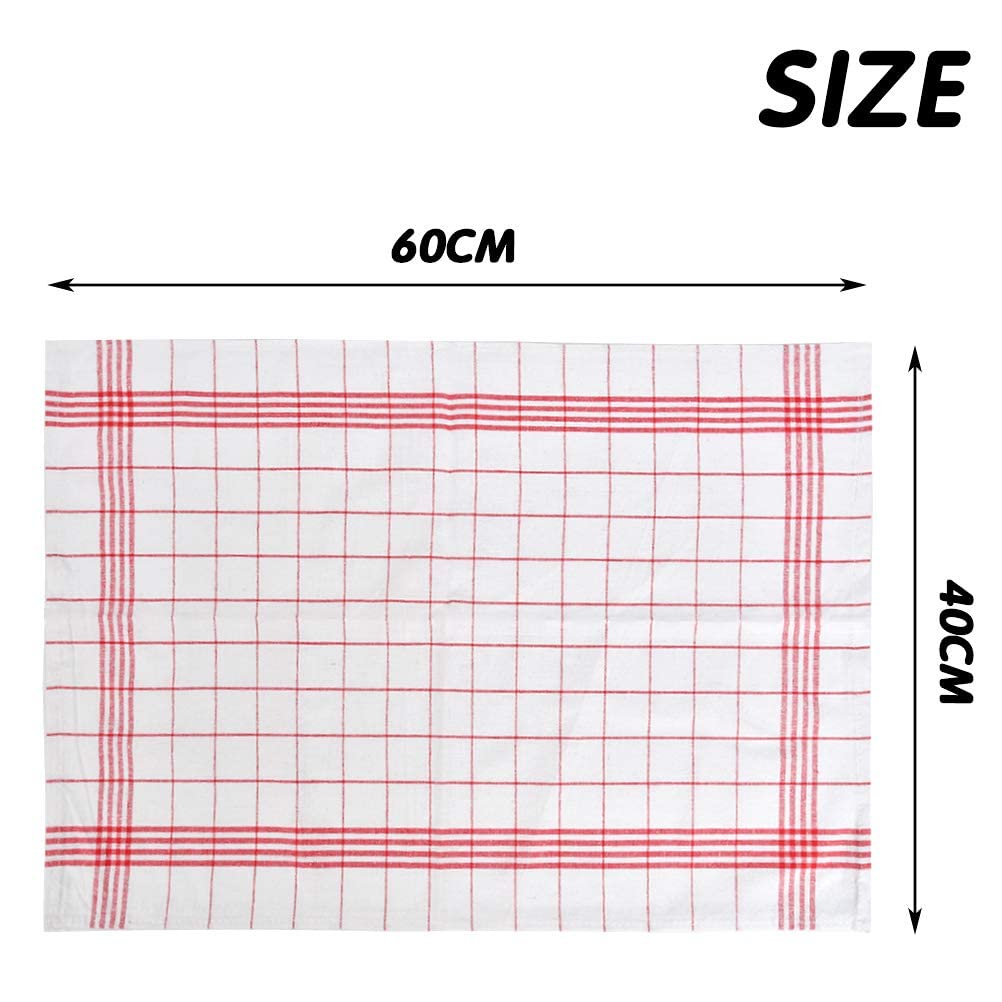 Pack De 6 Paños De Cocina 100% Algodón 35x35 Cm - Ultra Absorbentes Y Suaves