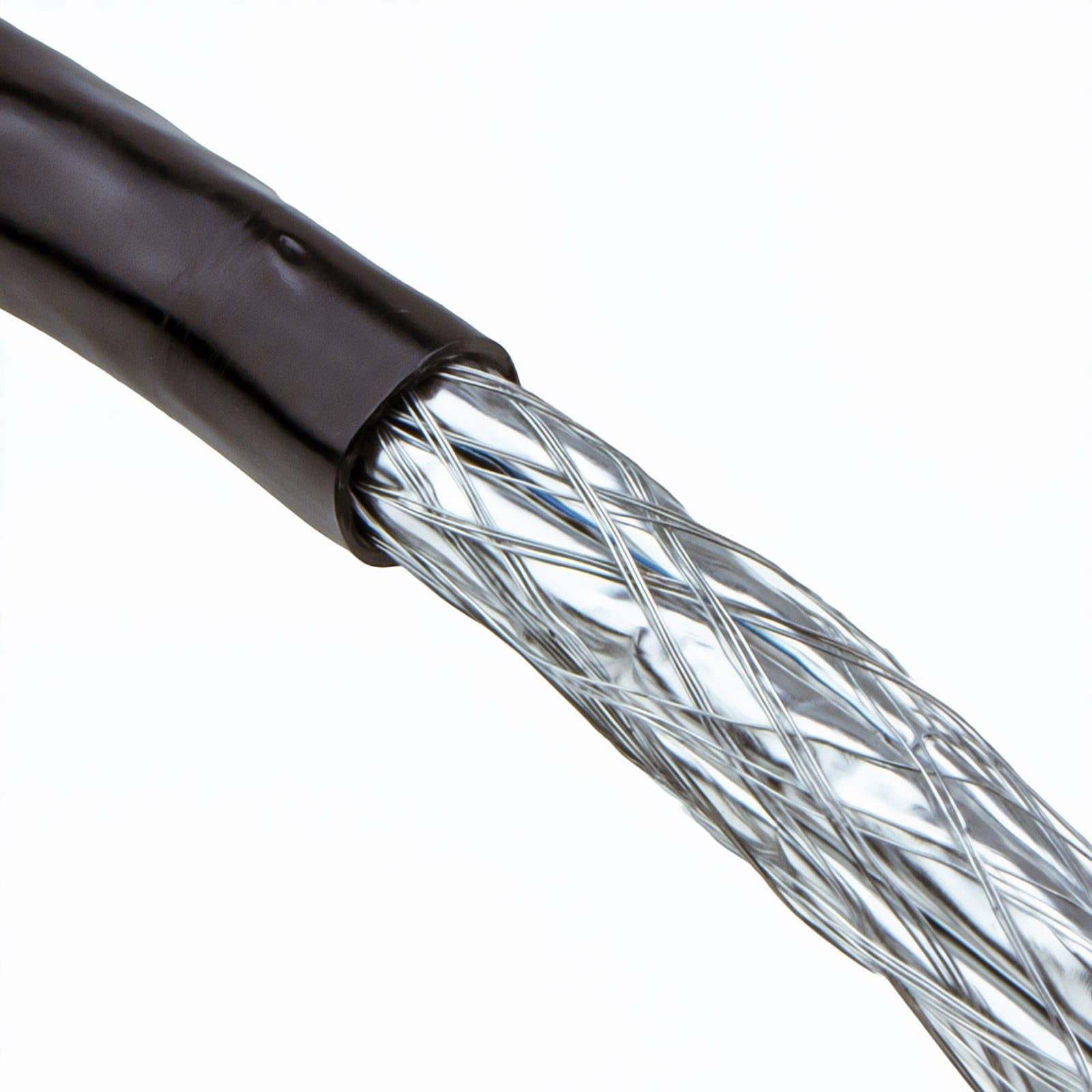 Kenable™ - Cavo Ethernet esterno schermato CAT6A per esterni, in rame, bobina SF/FTP, 50 m [50 metri]