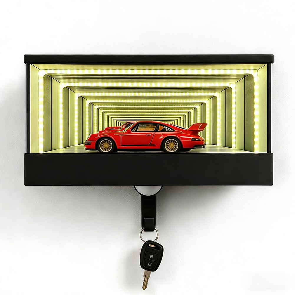 Garage Schlüsselanhänger, Auto Garage Schlüsselhalter Mit LE