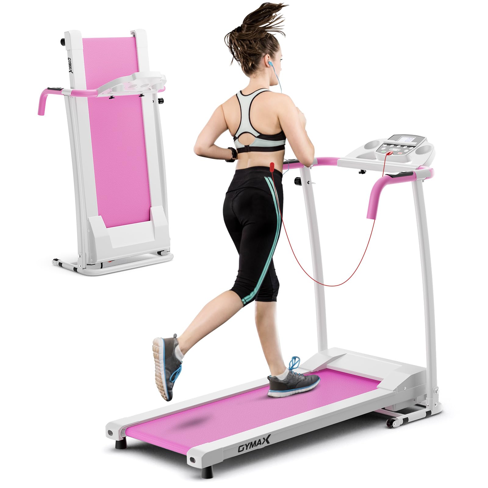 Gymax Foldable Treadmill Portable Treadmill With With 12 Preset