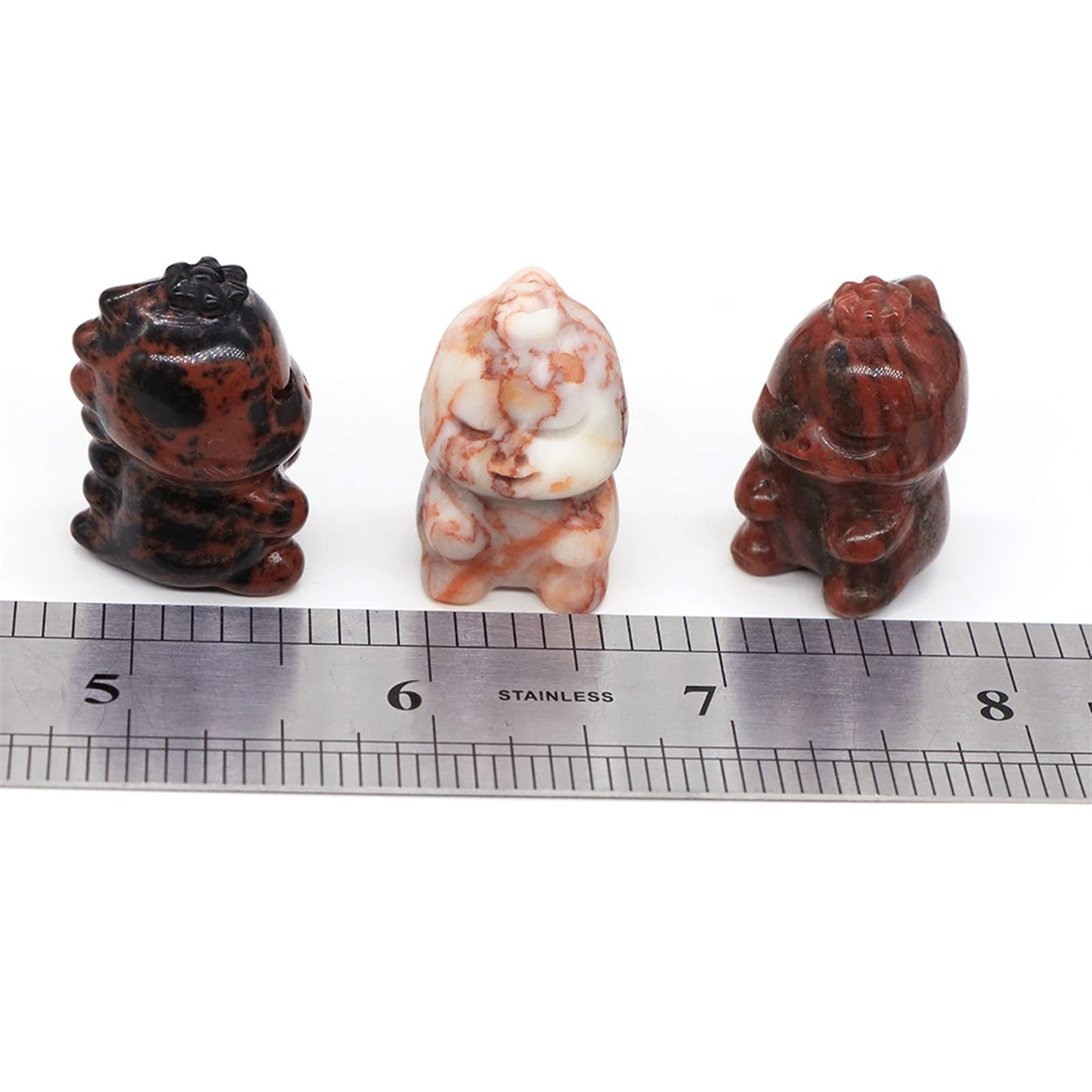 Kolekcje domowe 1-20 szt. 28 mm śliczna mini statuetka dinozaura kamień kryształ rzeźbiony kamień szlachetny figurka rzemiosło dekoracja domu prezenty festiwalowe sprzedaż hurtowa (kolor