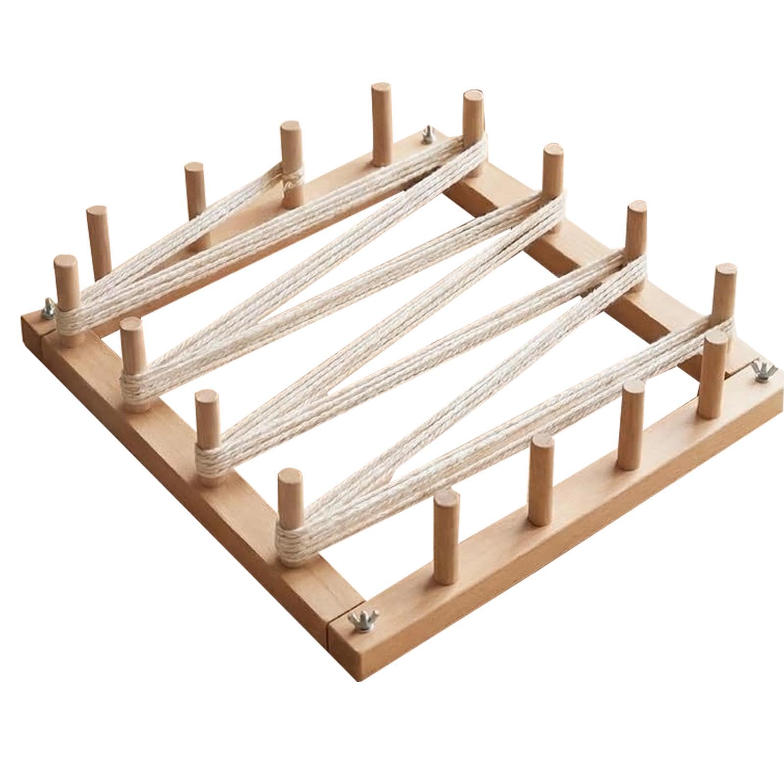 Mimoqk Tavola da Ordito in Legno Progetto creativo strumenti uncinetto