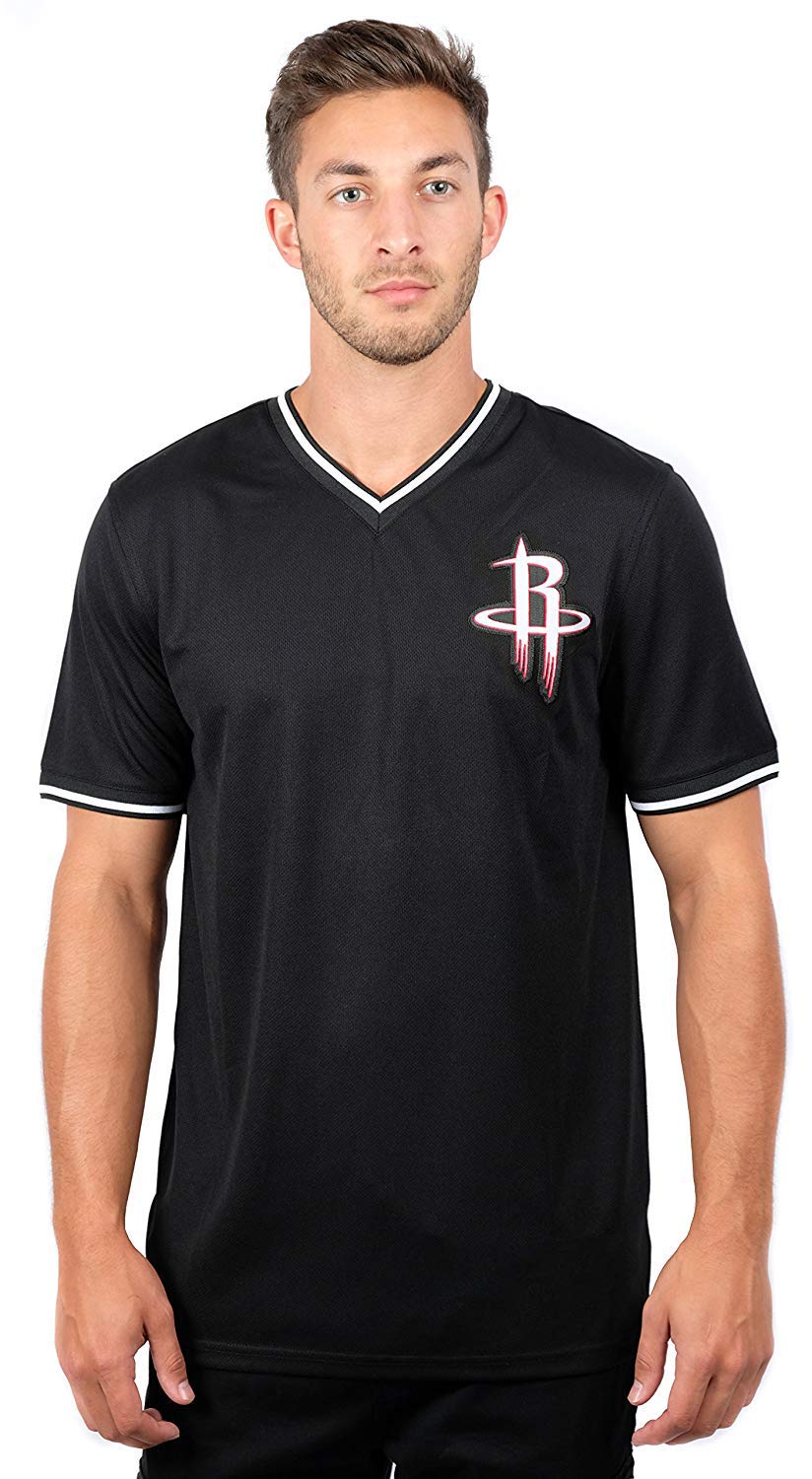 Ultra Game Men's V-Neck Mesh Short Sleeve Tee Shirt