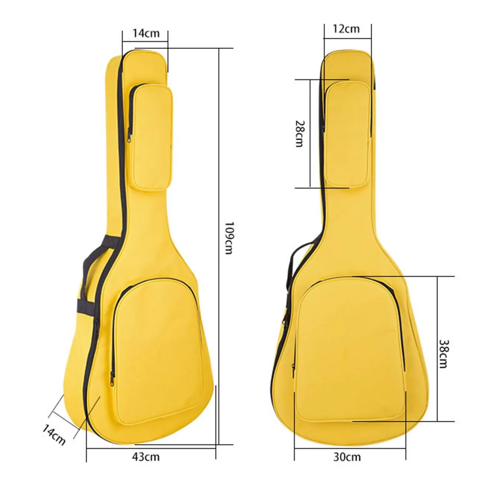 Estuche para Guitarra Estuche for bajo eléctrico, Funda portátil for bajo, Funda Acolchada Suave, Funda Profesional for bajo eléctrico, Funda for Guitarra acústica clásica(Blue)