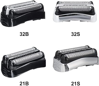 Replacement Shaver Heads, Electric Foil Shaver Head Razor Accessories Mesh Cover Fit for 3 Series 300S 310S 301S 330S 340S Cruzen6 [21B]