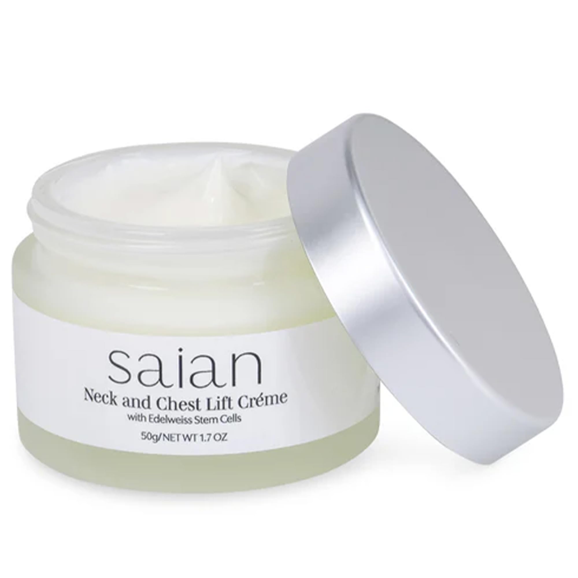 Saian Neck & Chest Lift Creme with Edelweiss Stem Cells - Enhances Neck Chest Decollete Tone and Texture, Hydrating Moisturizer Cream for Daily
