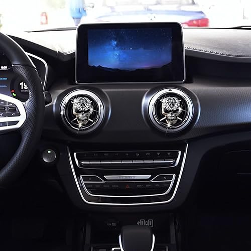 Miniatura 5 de Accesorios de coche de calavera de azúcar para mujeres, hombres, adolescentes, ambientadores de calavera para automóvil, decoración de calavera de