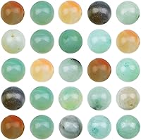 Vista 21 de AD Beads Cuentas sueltas redondas naturales de 0.315 pulgadas, 110 piezas, para hacer 108 cuentas de oración Mala, collar, pulsera y meditación