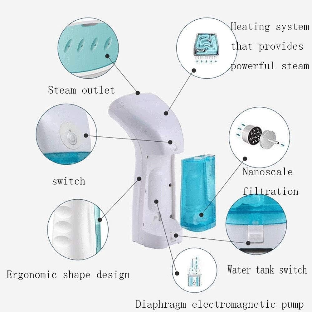Hand Held Portable Travel Garment Steamer, Pump System, Cordless Handheld for Any Fabrics, No Water Spitting, for Clothes