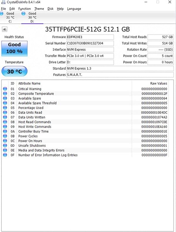 Timetec 512GB SSD NVMe PCIe Gen3x4 8Gb/s M.2 2280 3D NAND High Performance SLC Cache Read/Write Speed Up to 2,000/1,600 MB/s Internal Solid State Drive for PC Laptop and Desktop by Timetec - Used condition - Image 8