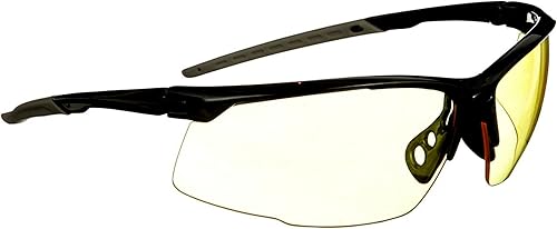 Miniatura 3 de 3M Gafas de rendimiento, diseño multiusos, marco negro, lente ámbar, paquete de 1