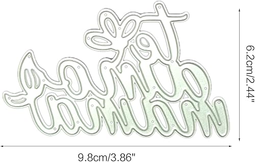 Miniatura 2 de BUZHI Love Mama Palabra Española Troqueles de corte de metal Plantilla de estampado de palabras para DIY Scrapbooking álbum de fotos Papel decorativo