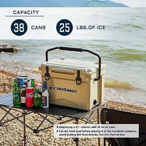 EchoSmile 25/30/35/40/60/75 Quart Rotomolded Cooler, Built to Stand up to The Rigors of The Journey - Image 8