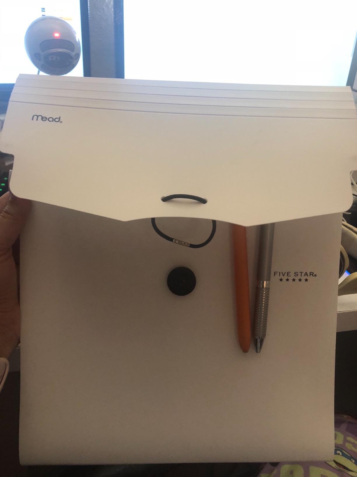 Five Star Expanding File Folder, 5Pocket Vertical