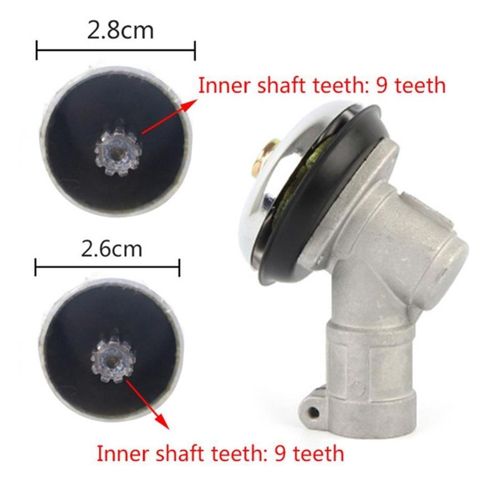 Sostituzione Scatola Ingranaggi Testina Ingranaggi, Compatibile Con Honda, Decespugliatore GX35 40-5, Testa Di Lavoro For Decespugliatore, 26 Mm, 28 Mm, 9 Raccordi For Siepi Spilne.(26mm 9T)