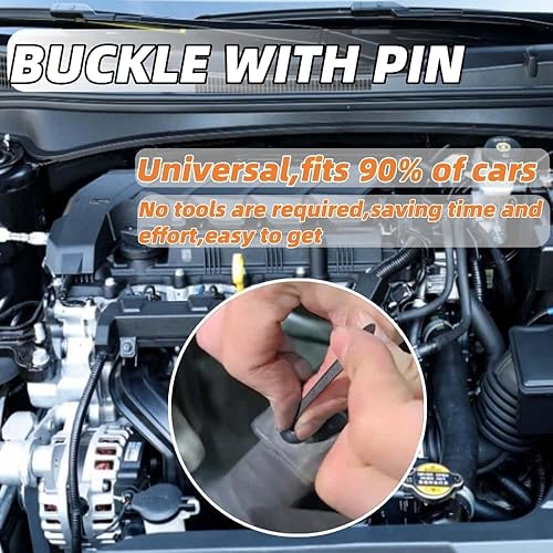 Miniatura 4 de 200 hebillas universales de nailon para ataduras de cables, resistente, autobloqueante, con diseño de pasador y botón, cable de plástico (200)