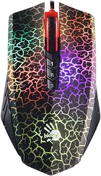 Bloody Optical Gaming Mouse with Light Strike LK Switch & Scroll - Fully Programmable and Advance Macros A70