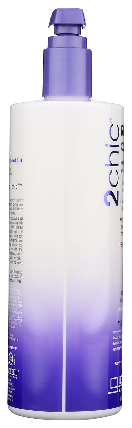 GIOVANNI Color Safe 2Chic Repairing Conditioner Is 100% Color-Safe And Nourishes Hair With A Proprietary Blend Of Vitamins, Antioxidants, And Omega Fatty Acids Without Stripping Color - 24 Oz