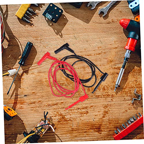 iplusmile Gancho De Teste De Plugue De 4 Peças Cabo De Teste De Multímetro Clipe De Teste Mini-Ganch