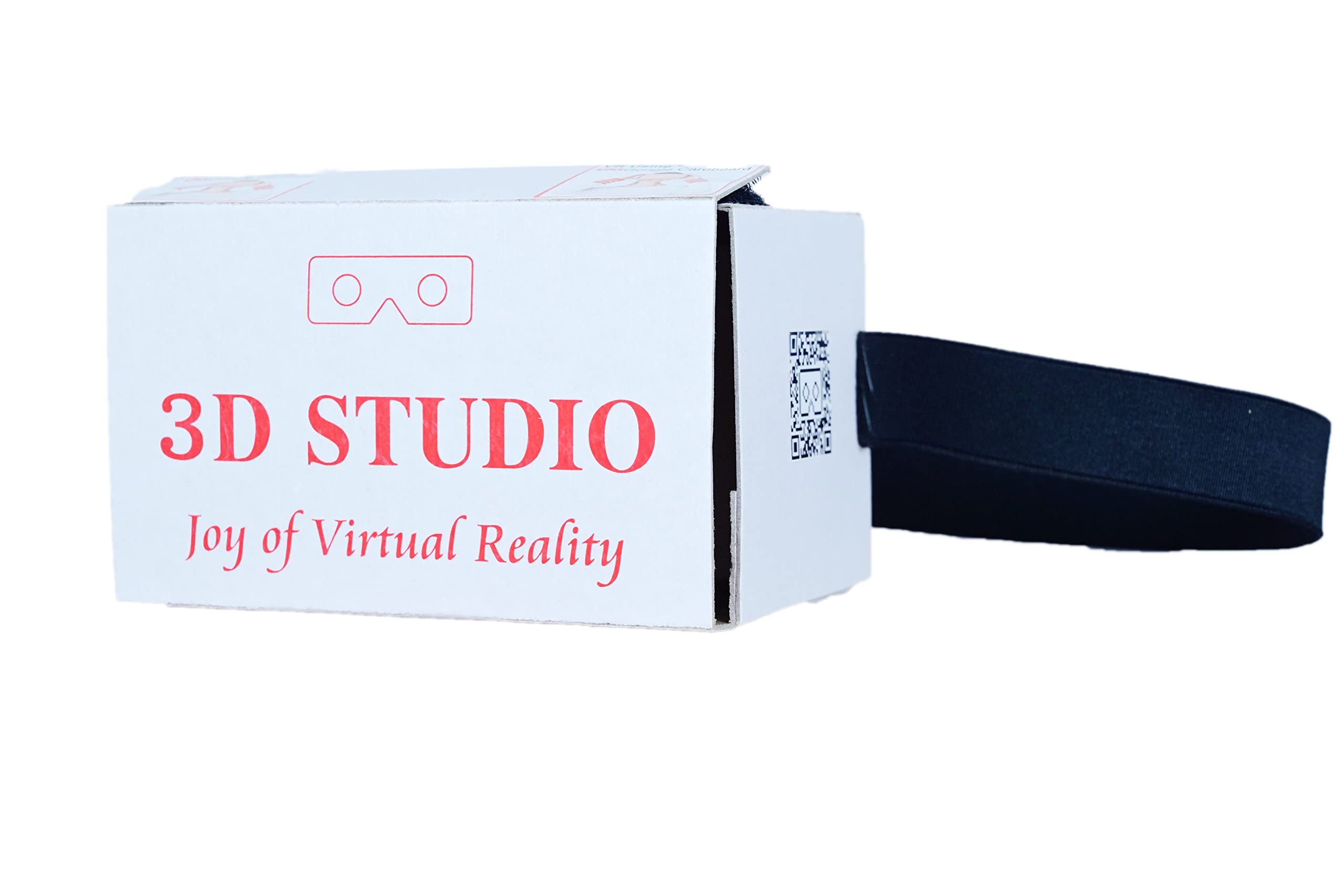 Made in India! VR Headset Cardboard-White-Lightweight - Moonwalk on Your Phone!