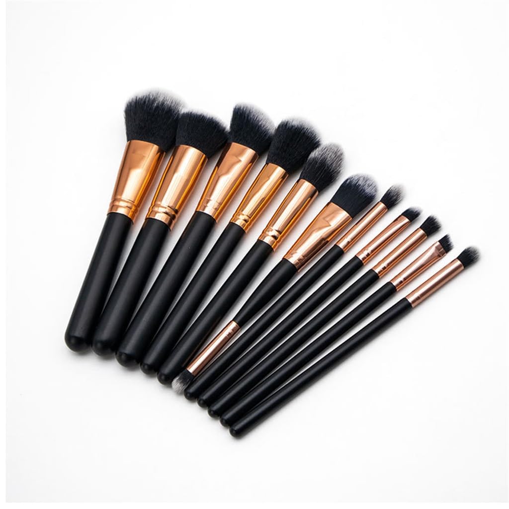 Pinceles De Maquillaje 11 szt. pędzli do cieni do powiek pędzle do podkładu miękkie pędzle do makijażu