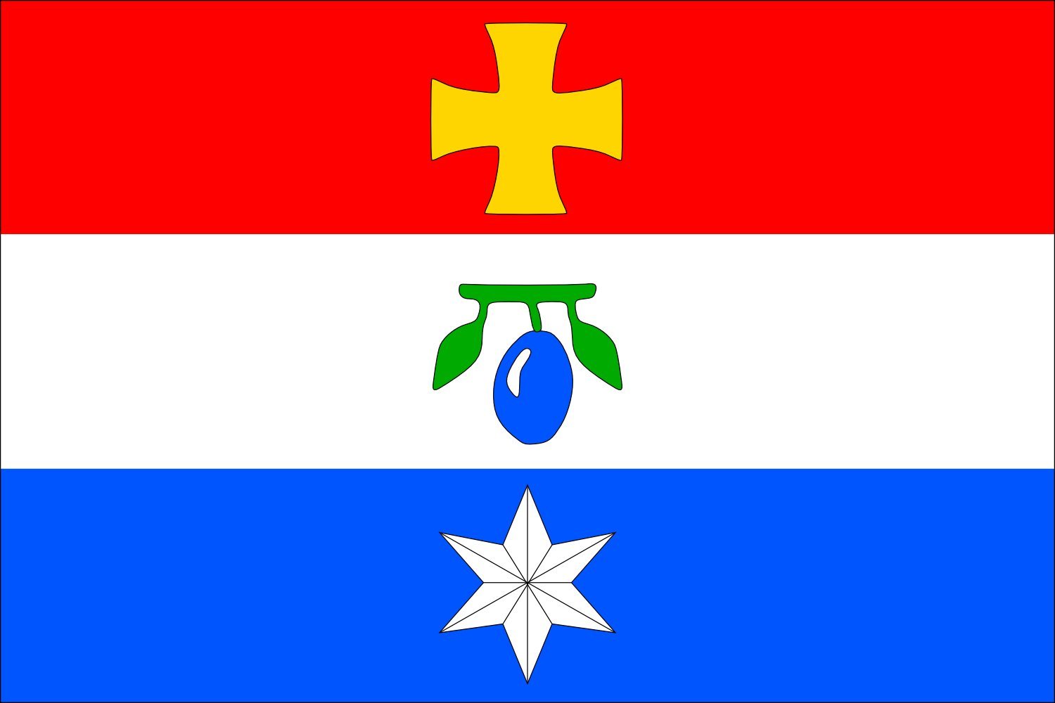 Drapeau XL Borotín BK CZ idéal pour pavoiser vos façades lors des fêtes de village