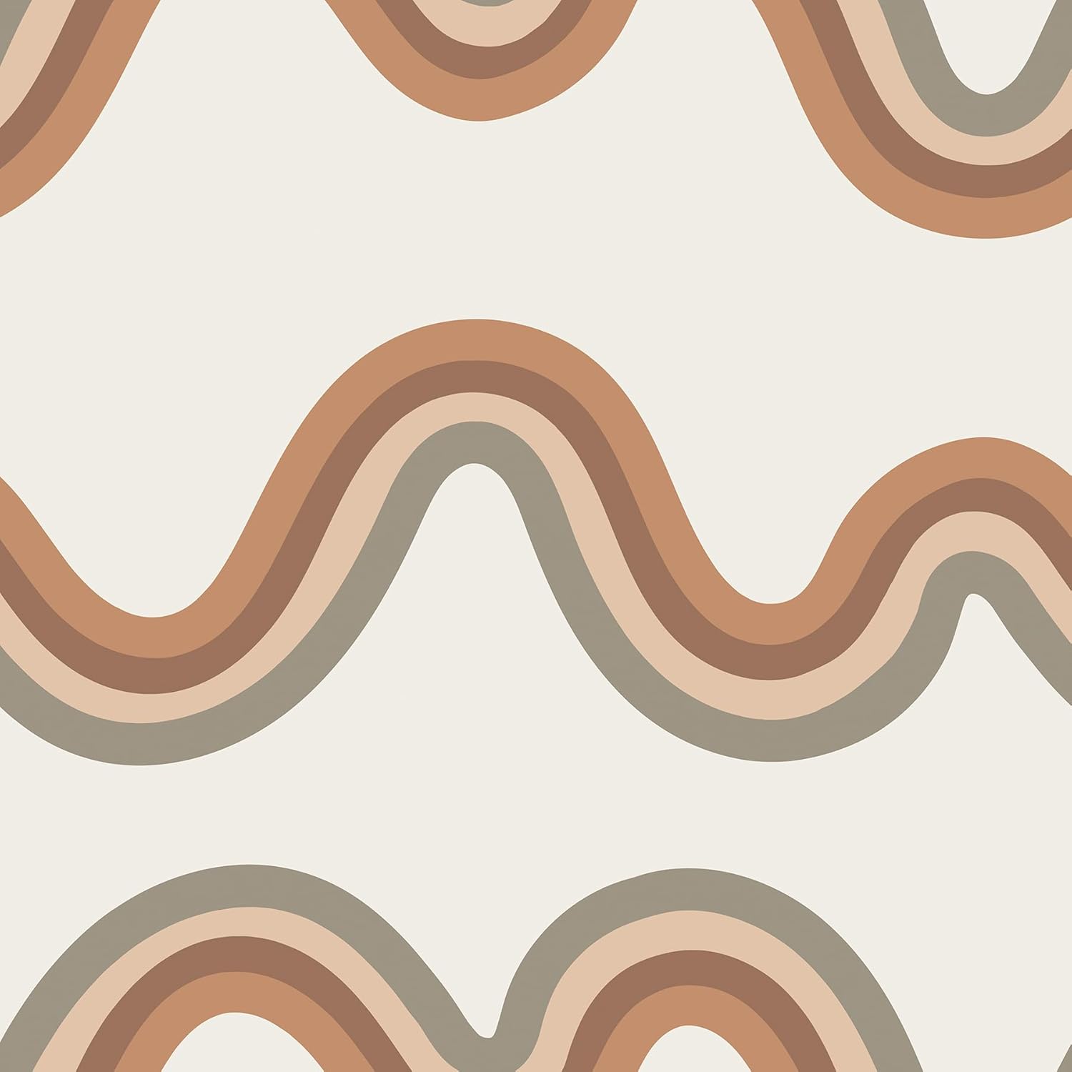 NuWallpaper x Very Gay Paint Beverly Slopes Tan Peel and Stick Wallpaper, VGS6437