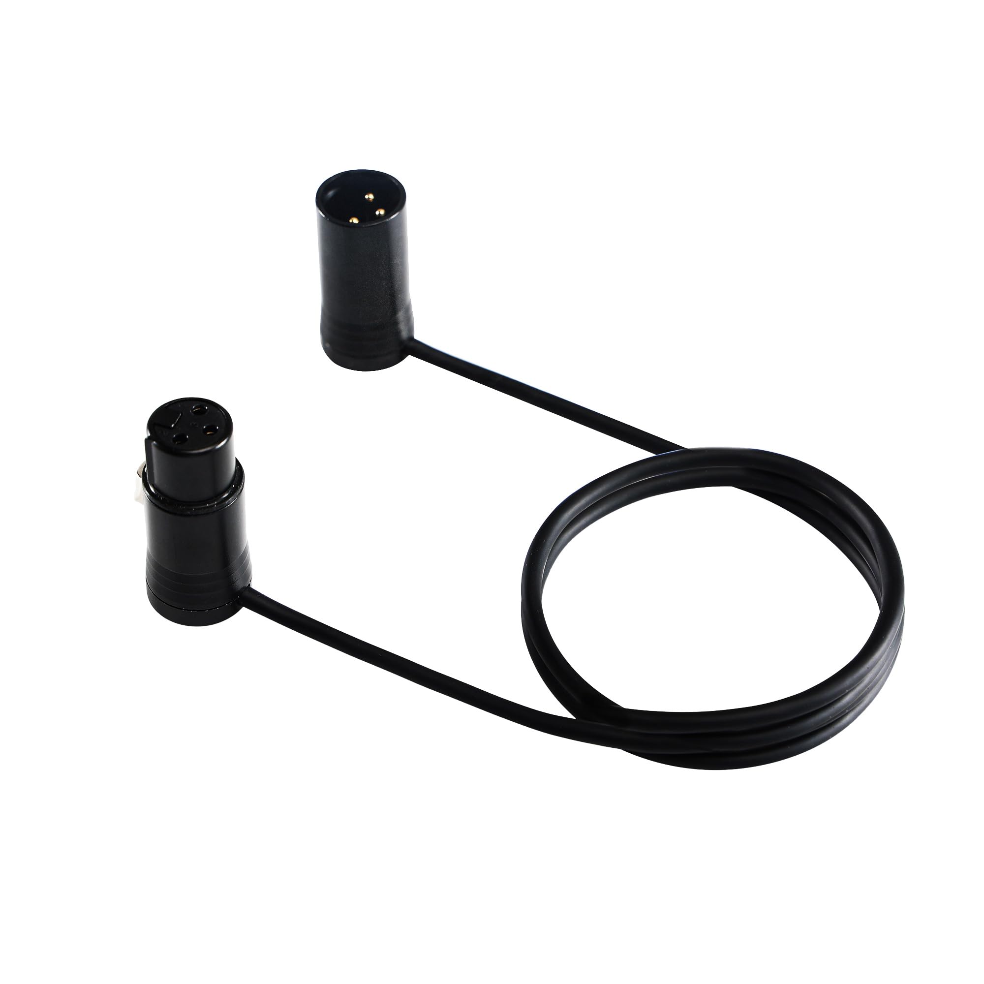 Niedriges Profil-XLR-Kabel, verstellbarer Winkel mit vergoldeten Steckern, DIY, inklusive Inbusschlüssel zum einfachen Anschließen, platzsparendes Design für Audio-Profis und Musiker (3.0