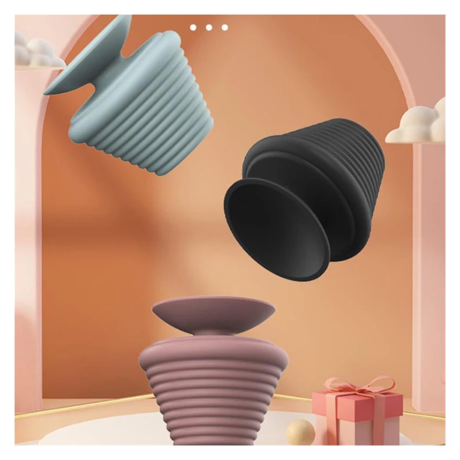 Tapón de silicona para bañera, tapón de drenaje versátil para fregadero de cocina y baño para un fácil control de drenaje (C)