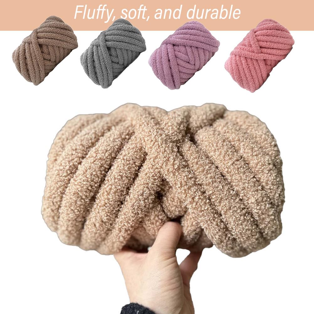 Przędza Teddy 500 g Przędza Chunky do robienia na drutach Gruba przędza do robienia na drutach Kłębek Przędza do Rzęs Do Koszyków, Ręcznie robionych kapeluszy, torebek, szalików, poduszek