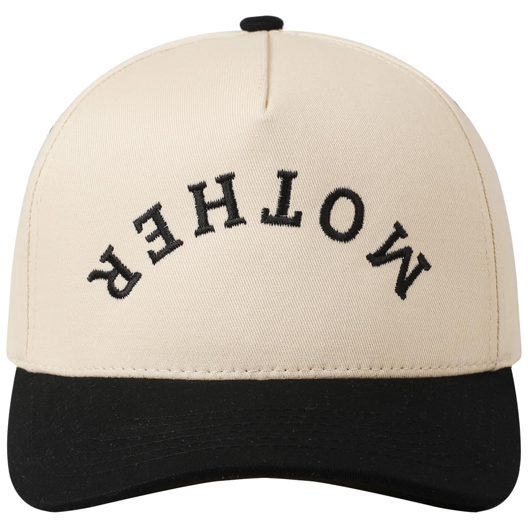 Two-Tone Vintage Canvas Trucker Hats for Men & Women, Adjustable Size Baseball Caps with Trendy Embroidered Design