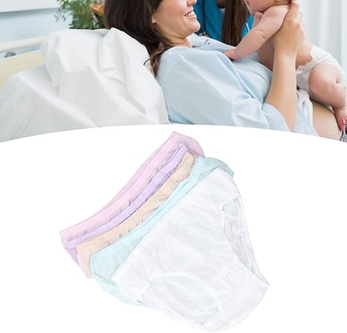 Miniatura 8 de Walfront Ropa interior desechable para mujer, bragas desechables suaves, elásticas, transpirables, de algodón puro