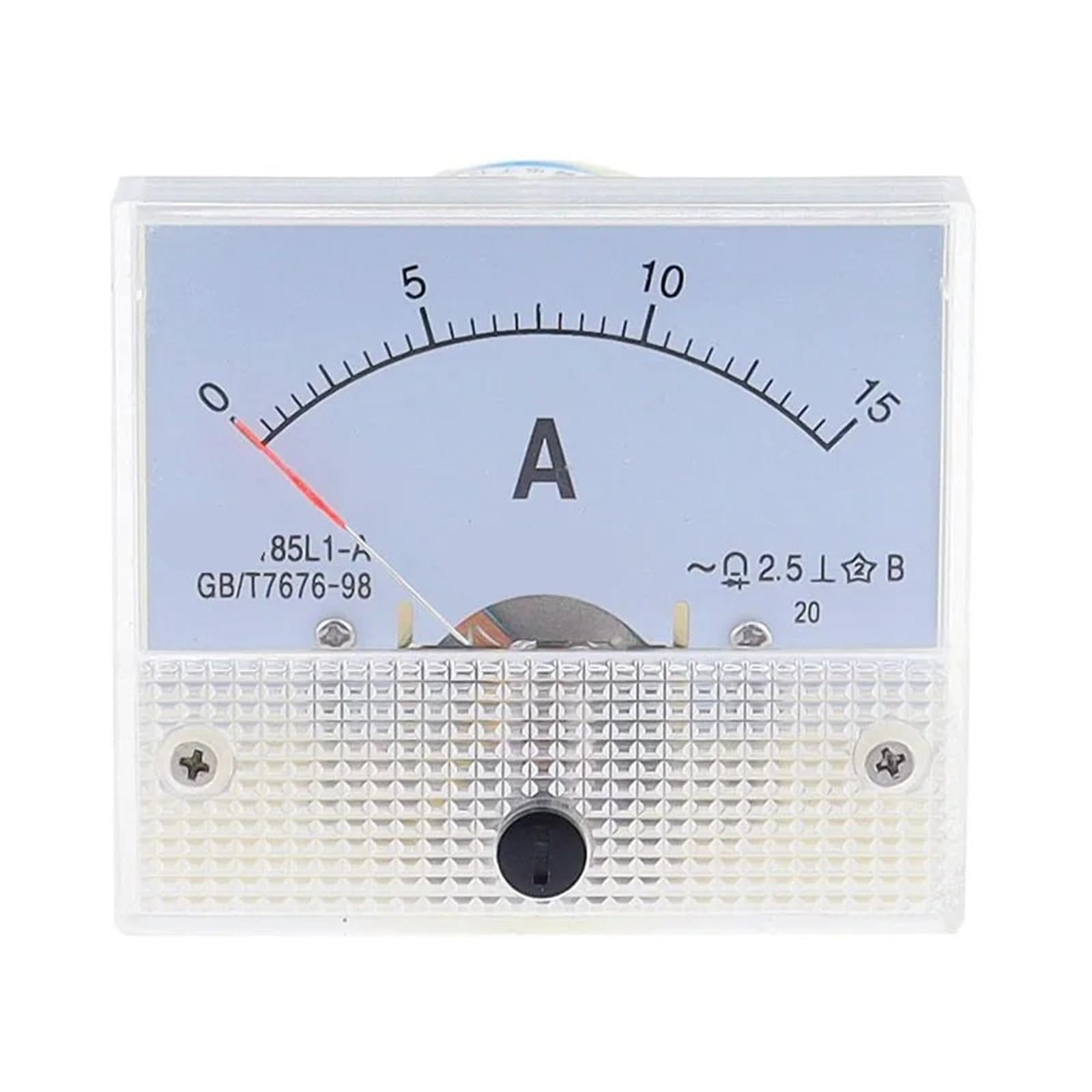 Ampèremètre analogique 85L1 robuste avec cadran clair CA 1A - 4
