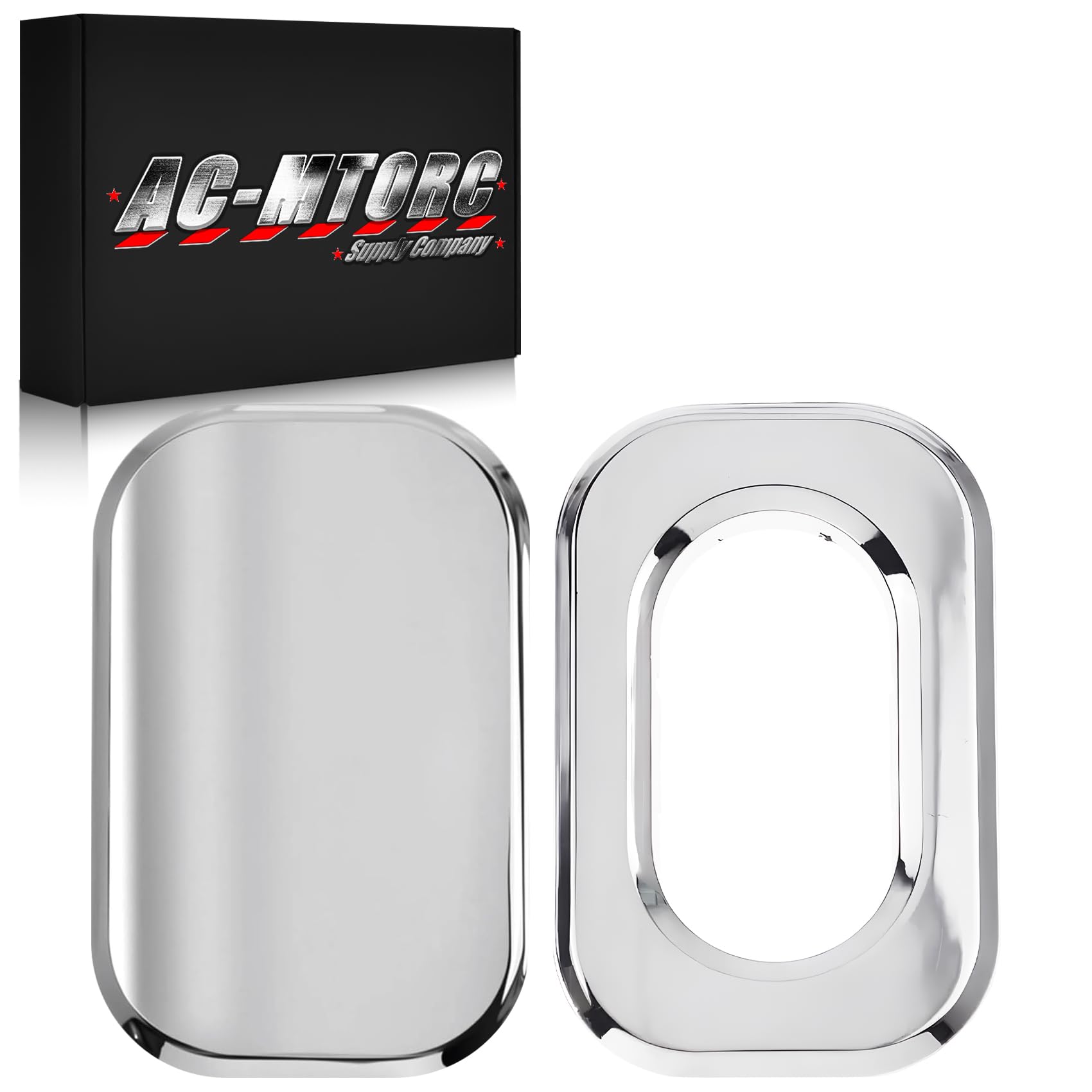 Chrome Motorcycle Antenna Hole Cover for Harley Touring Street Glide FLHX 2006-2023, Road Glide FLTRI 2010-2023, Road King Special 2017-2023（Back-to-Front）