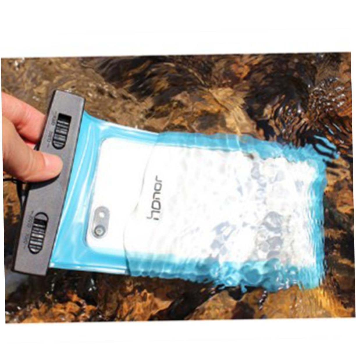Veemoon Phone Bag and Sturdy Design TPU Screen for Outdoor Use Universal .9 Baby Blue