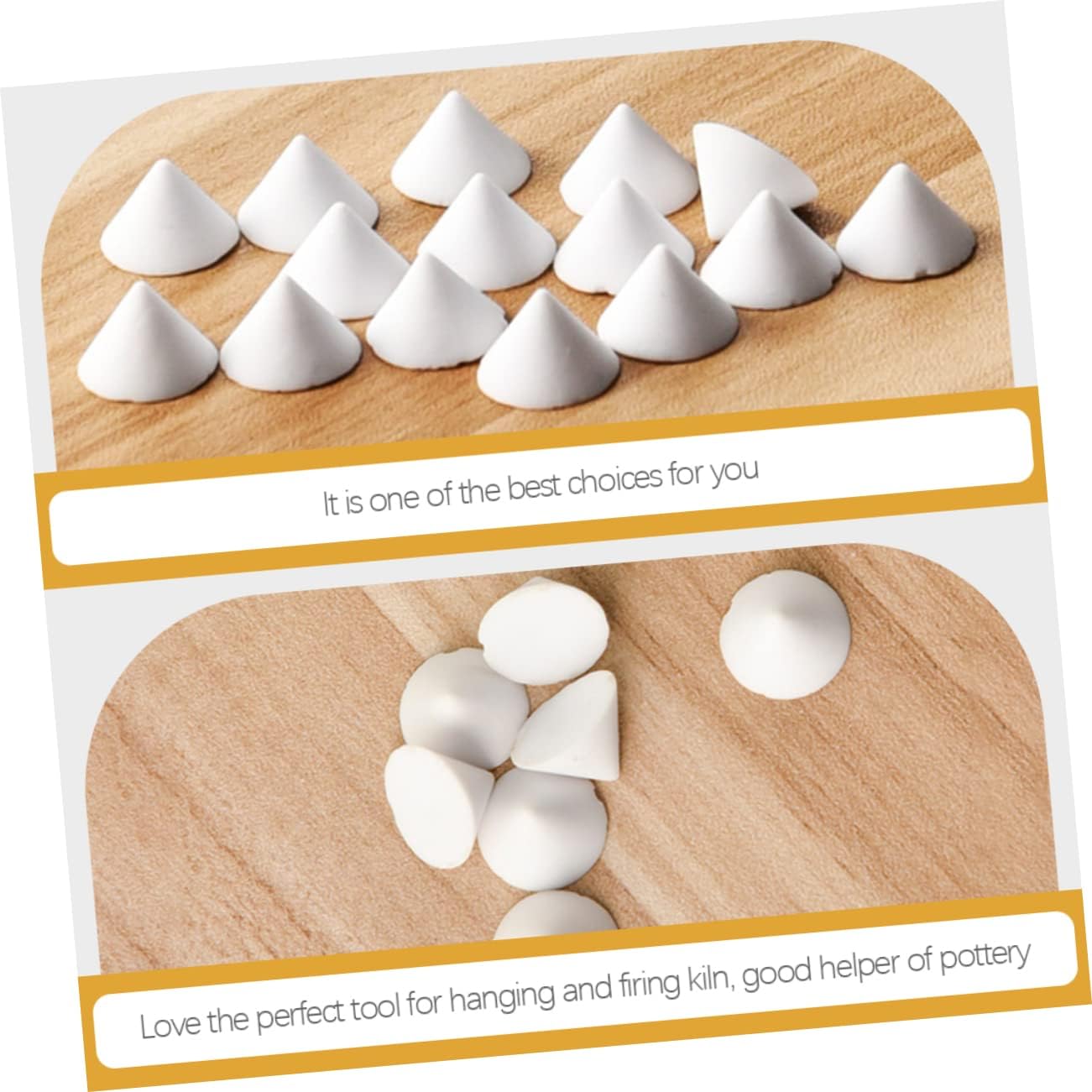 AUTSUPPL 10pcs Trimming Tools for Pottery Kiln Firing Studs Ceramic Kiln Nail Pottery Supply