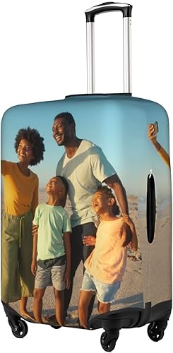 Miniatura 3 de Funda de equipaje personalizada para maleta de 18 a 32 pulgadas, elástica, lavable, elástica, antiarañazos, diseño personalizado, funda de maleta de